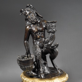 Inkstand with a seated satyr