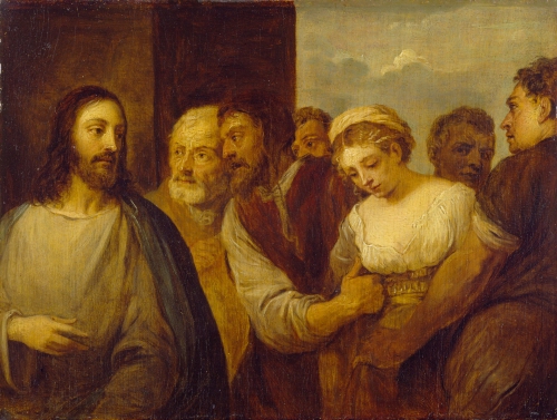 The Woman taken in Adultery (after Titian)