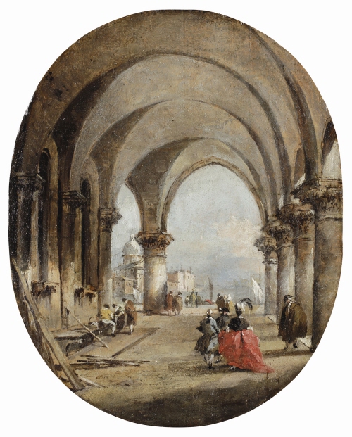 Capriccio with the Arcade of the Doge's Palace and San Giorgio Maggiore