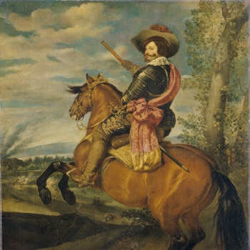 The Conde Duque de Olivares on a Chestnut Horse