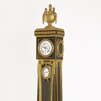 Longcase clock and barometer