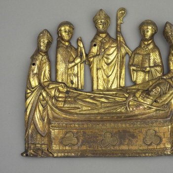 High relief ornament - Burial of a Bishop
