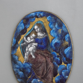 The Virgin and Child Seated on Clouds