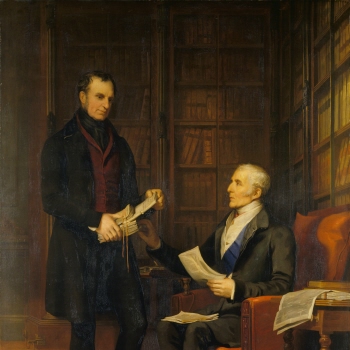 The Duke of Wellington with Colonel Gurwood at Apsley House