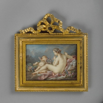 A Muse and a Cupid, after Boucher