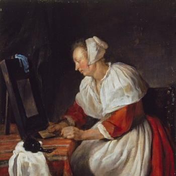 A Woman at her Mirror