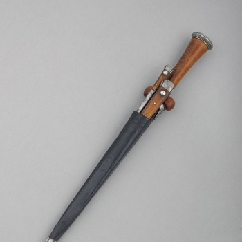 Bollock dagger with scabbard, knife and pricker