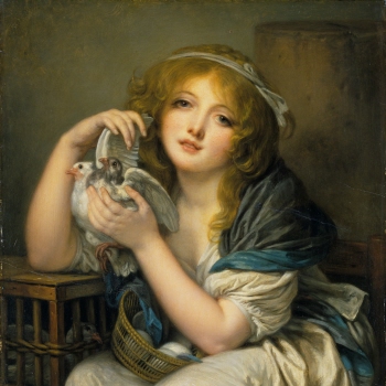Woman with Doves