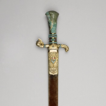 Hunting sword with scabbard