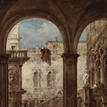 Capriccio with the Courtyard of the Doge's Palace