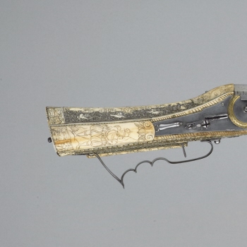 Wheel-lock gun with ramrod