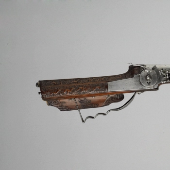 Wheel-lock rifle with ramrod