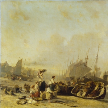 Boats on the Shore at Calais