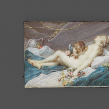 Venus and Cupid asleep