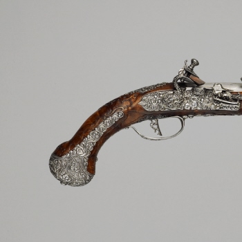 Snaphaunce pistol with ramrod