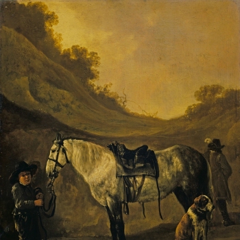 Boy Holding a Horse