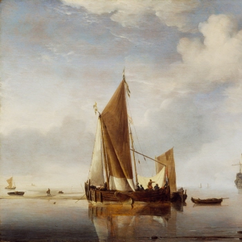 Calm: A Fishing Boat at Anchor