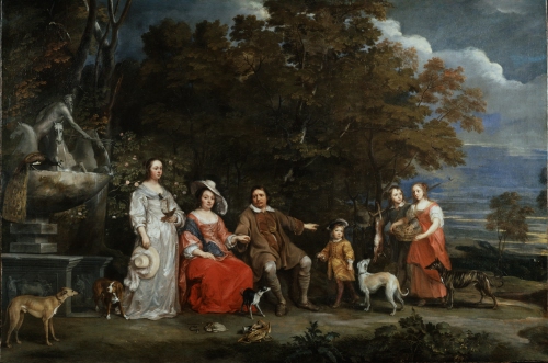A Family Group in a Landscape