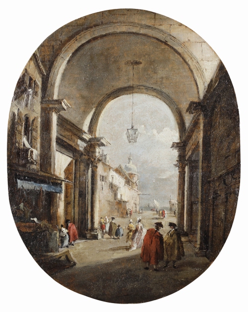 Capriccio with the Archway of the Torre dell'Orologio