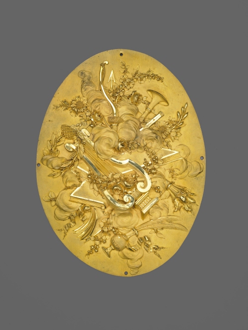 Gilt-bronze plaque