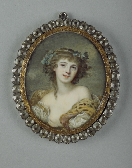 A Bacchante, called Madame Cail, after Greuze