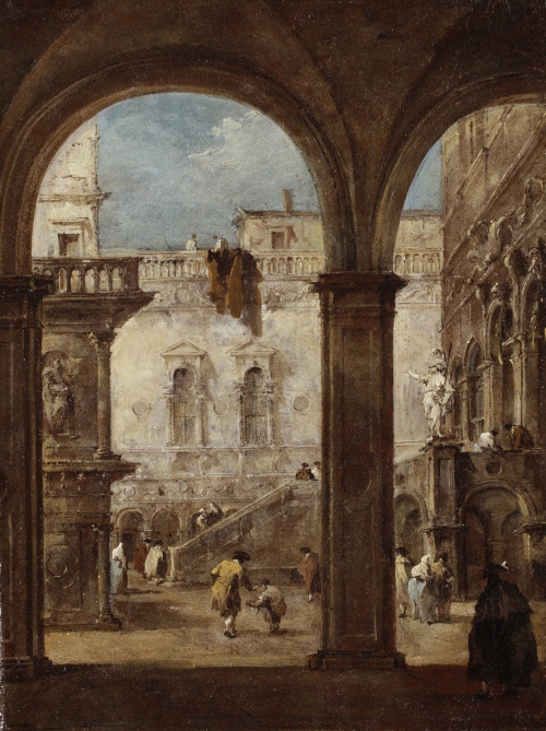 Capriccio with the Courtyard of the Doge's Palace