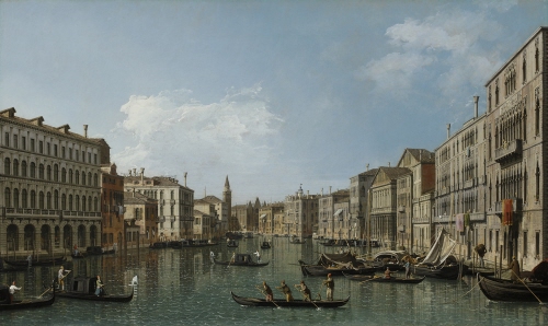 Venice: the Grand Canal from the Palazzo Foscari to the Carità